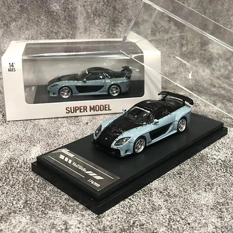 

Super 1:64 Model Car RX-7 Alloy Die-cast Sport Vehicle Collection - Black Grey