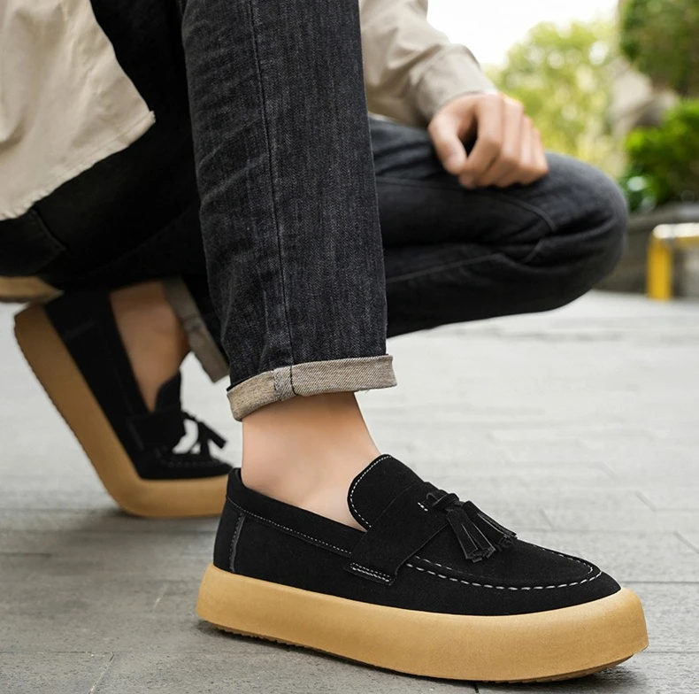 Neue Herbst-Herrenschuhe im Britischen Stil Modische Loafer Lässige Herrenschuhe – Detail 11