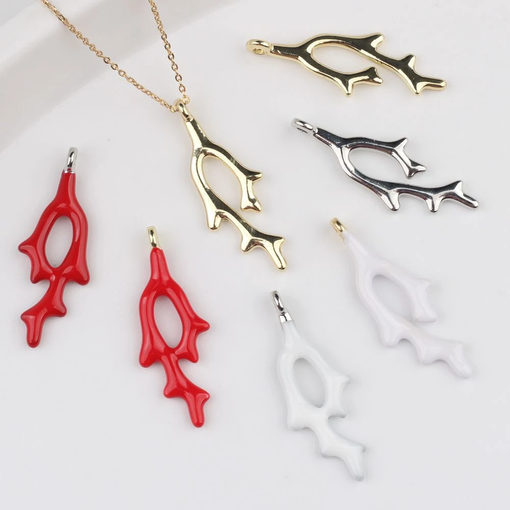 

10 шт., милая ветка дерева, коралловая форма, кулон, серьги, ожерелье, браслет, аксессуары для изготовления ювелирных изделий, ручная работа, украшение «сделай сам», подарок для рукоделия