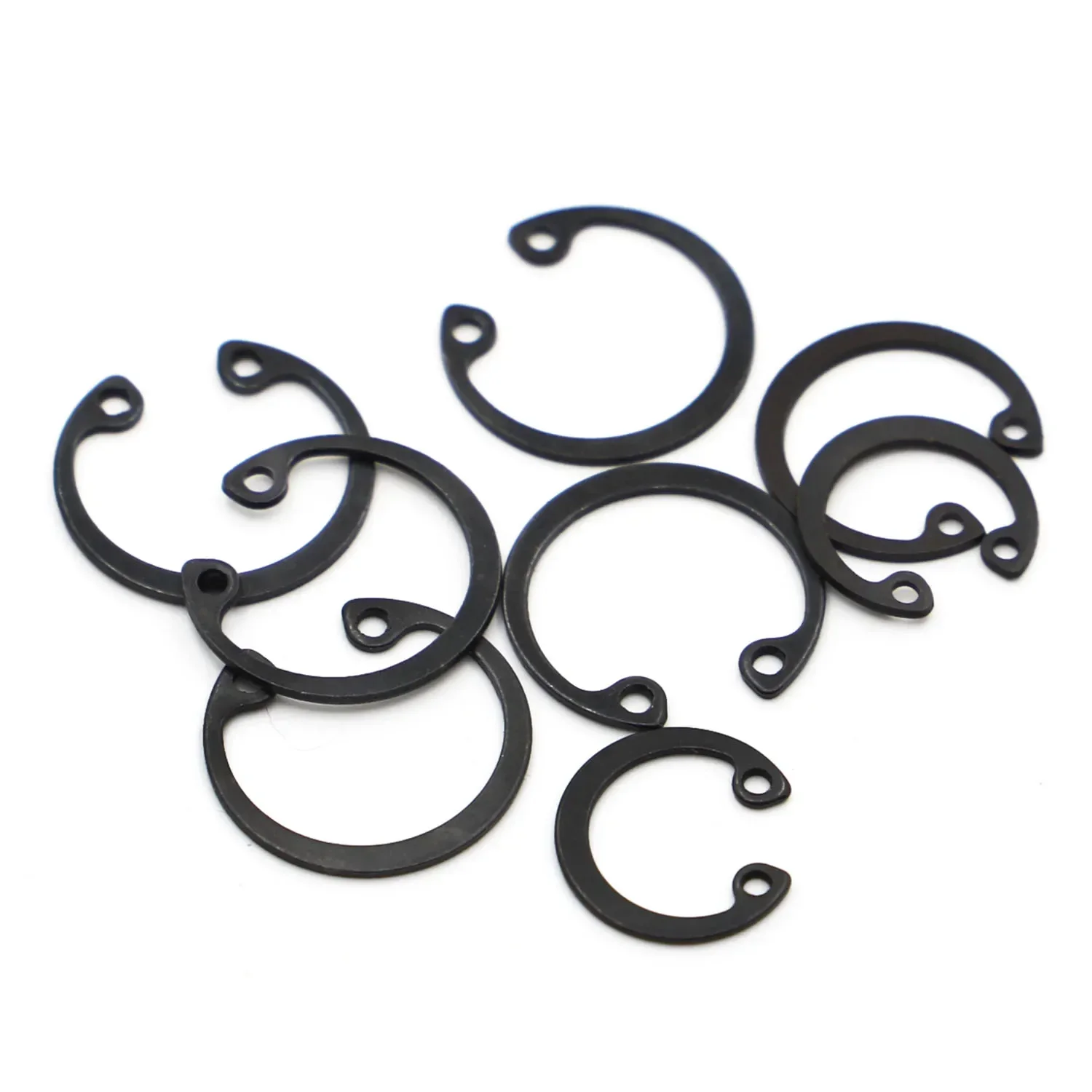 GB893 Circlip M8~M50 C Clips Snap Retaining Ring For Hole Black 65 Manganese Steel Washer Internal Retaining Ring Shaft CircliP