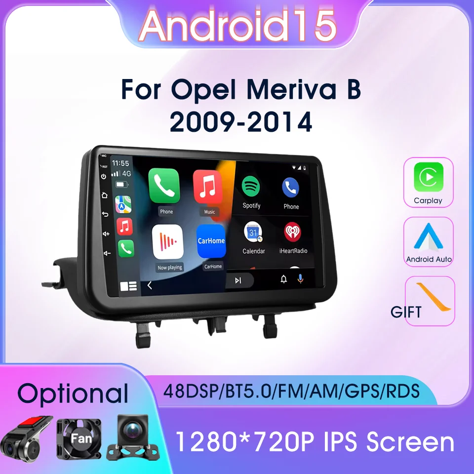 

Bluetooth GPS Navigation Car Multimedia Video Player For Opel Meriva B 2009-2014 Carplay Stereo Car Radio Auto WIFI RDS FM Audio