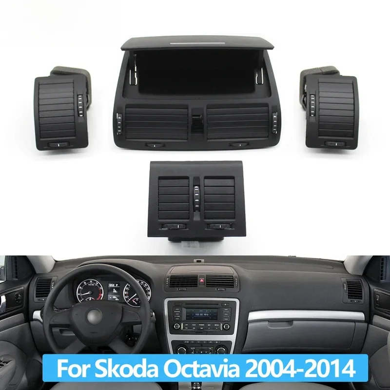 Air Vent AC Vent Grille Assembly  Car Central Left Right Rear For Skoda Octavia 2 A5 MK2 RS 2004-2014 11ZD820951,1ZD819203