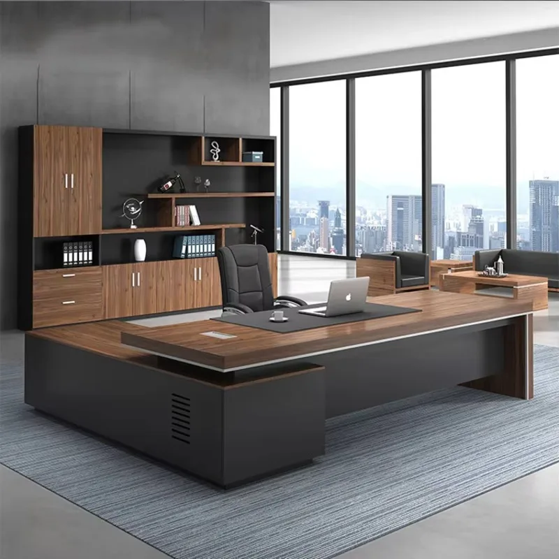 

Modern Office L-shaped Boss Desk Large Office Desk Executive Ceo Desk