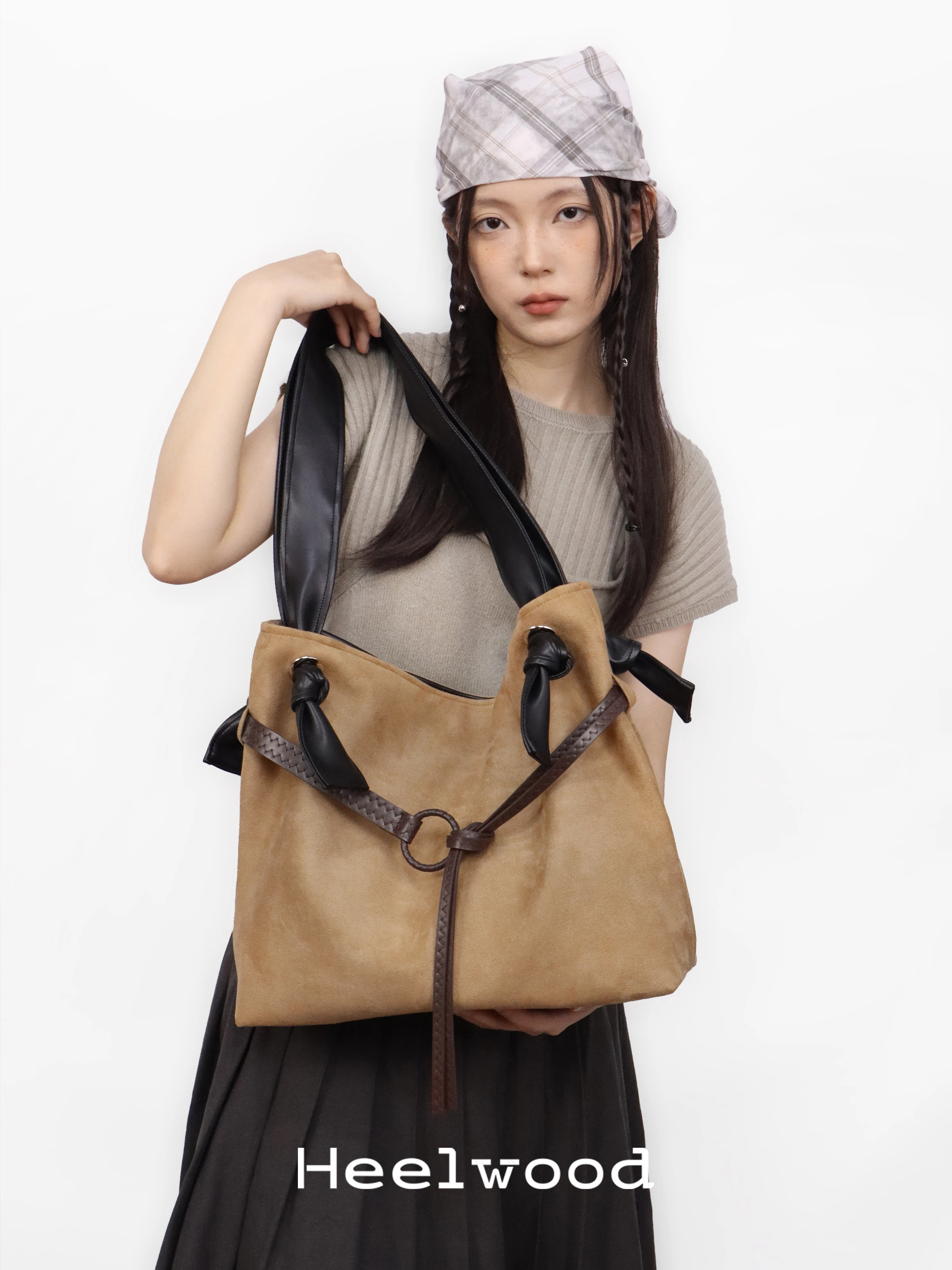 New Fashionable Large Capacity Suede Like Sandblasted Women's Bag Multifunctional And Personalized Single Shoulder Crossbody Bag