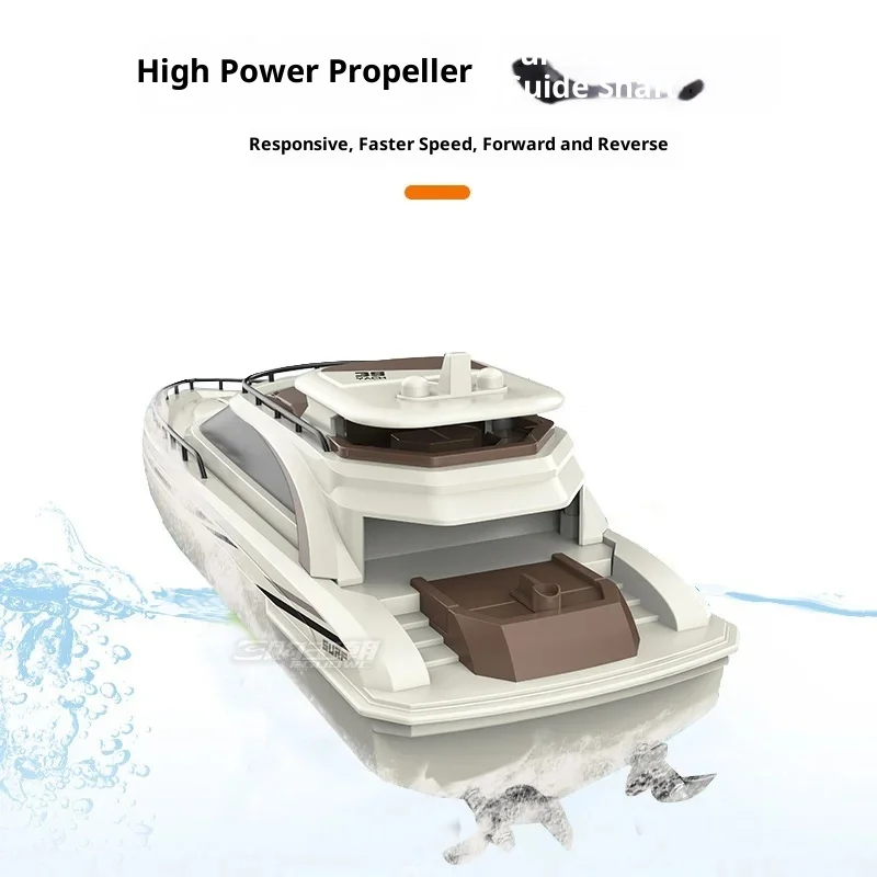 Starlight Barca telecomandata ad alta velocità Yacht giocattolo elettrico Modello di ricarica wireless Nave per ragazzi Divertimento sportivo acquatico