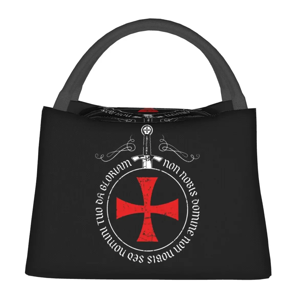 Knight Templar Sword Crusader Lunch Bags Insulated Bento Box Lunch Tote Picnic Bags Cooler Thermal Bag for Woman Girl Office