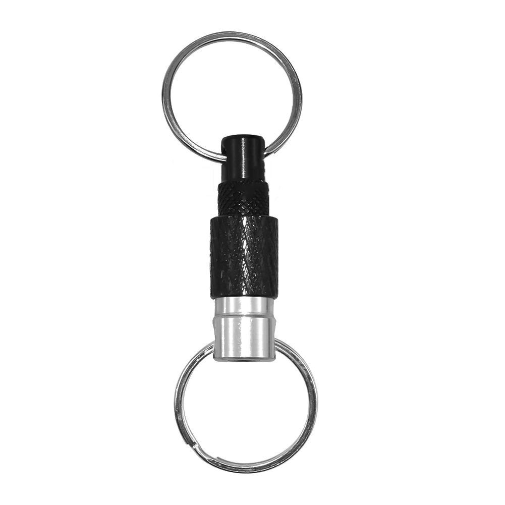 Attach To Bags For Outdoor Activities 360° Rotation Keychain Dual Ring Buckle High Strength Aluminum Split Rings