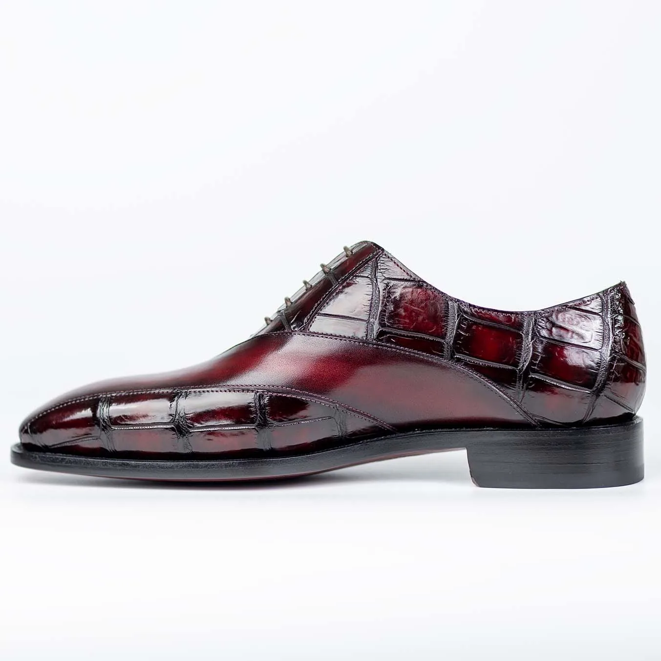 CWV new painted brush color crocodile shoes business men formal shoes lace male shoes Cowhide stitching
