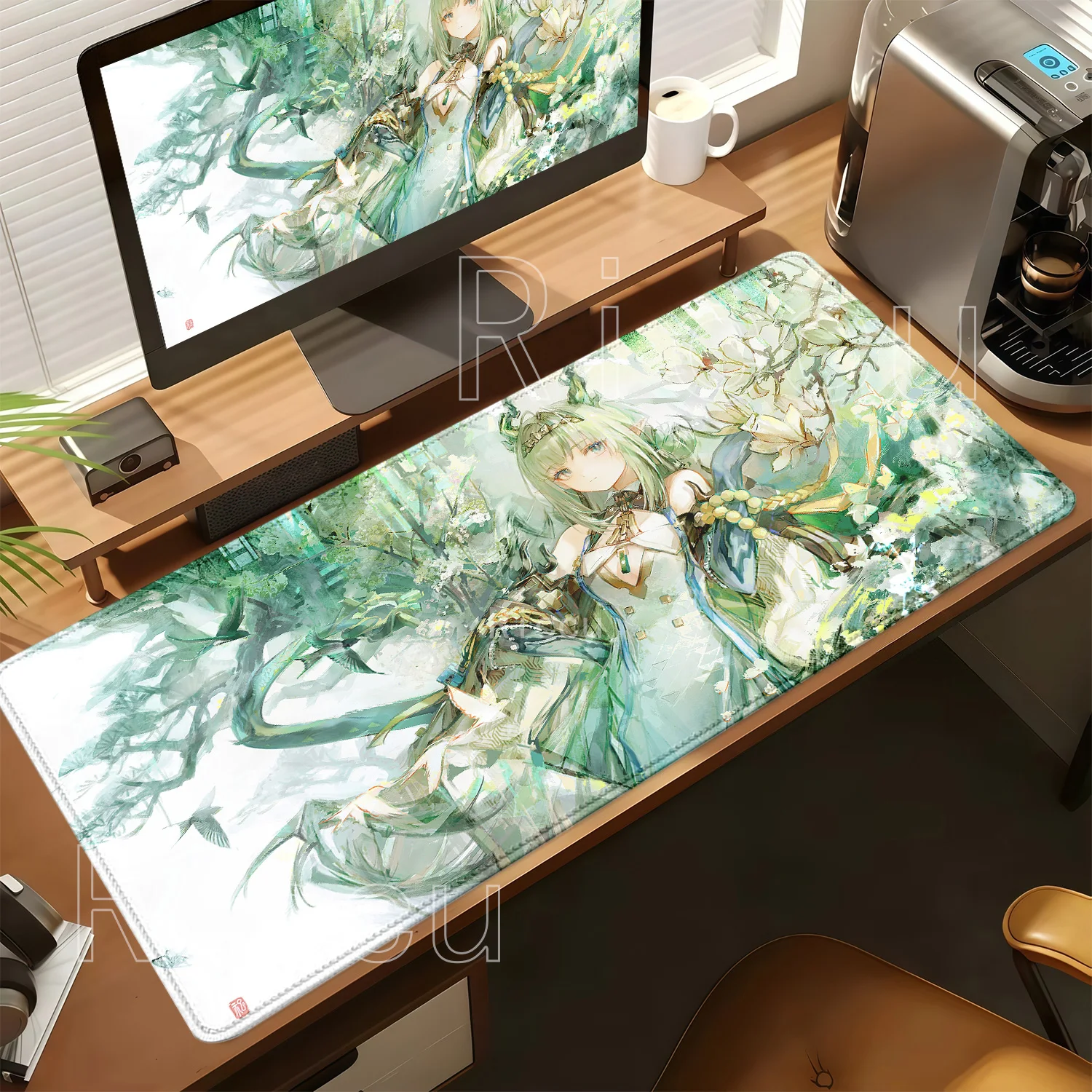 Mousepad Si Arknights Endfield PC Gaming Speed Mouse Pad Rubber Non-slip Office Accessories XXL HD Printing Anime Girl Desk Mat