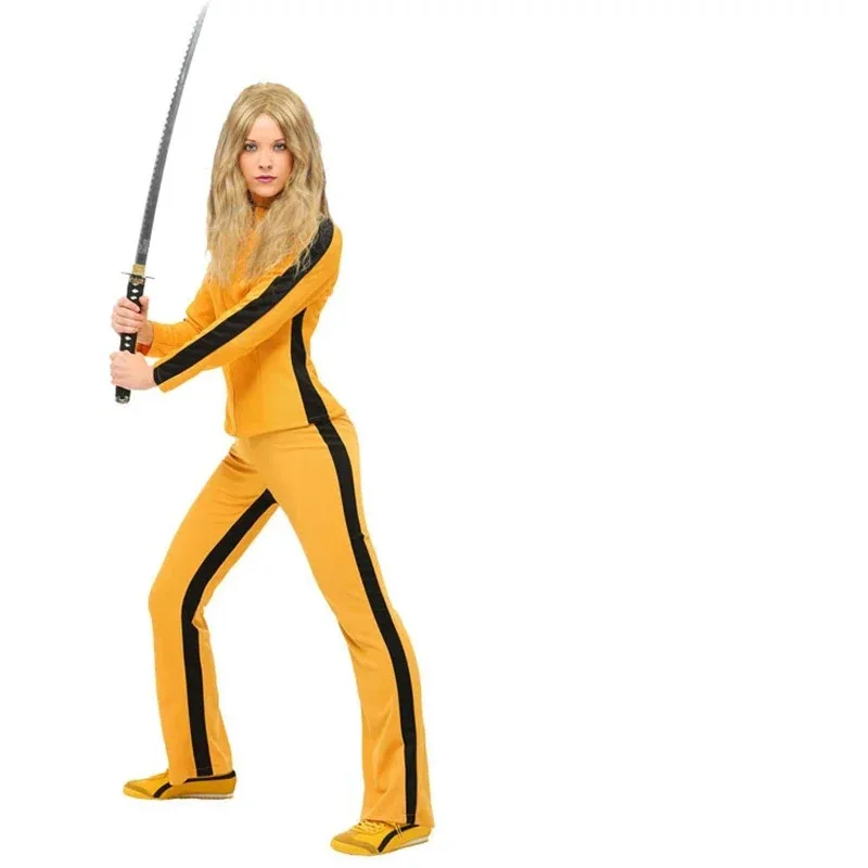 

Cosplay costume for bride Beatrice Kiddo from the movie "Kill Bill" - for women, suitable for Halloween and Christmas parties