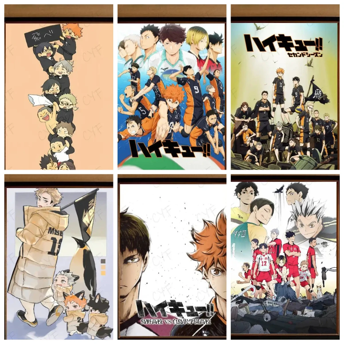 

H-Haikyuu Hot Anime500 PCS Jigsaw Puzzles Challenging Family Activity Games for Gameroom Bedroom Livingroom Gift