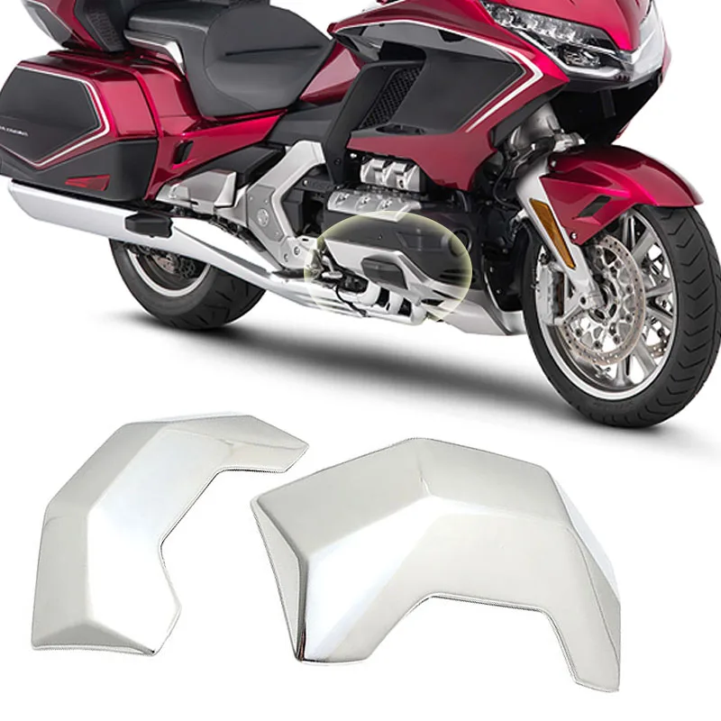 For Honda Goldwing GL1800 GL 1800 Gold Wing 1800 F6B 2018-2021 Saddlebag Chrome Guard Covers Engine Protective Decoration Covers