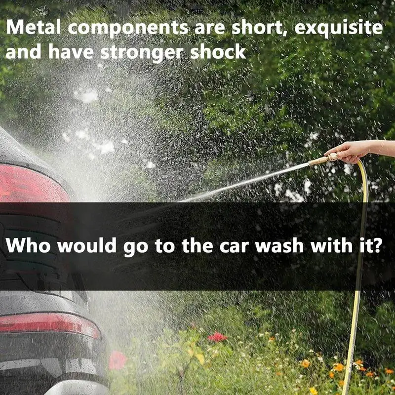 Car Wash Foaming Spray Nozzle Heavy-Duty Car Wash Water Sprayer Quick-Connect Lightweight Detailing Tools Cleaning Supplies For