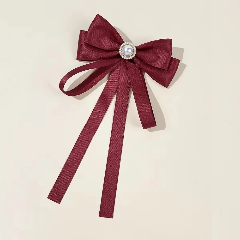 عودة دبوس التذكاري الأسود شارة دبوس DIY مجوهرات اكسسوارات الراين Bowknot دبابيس الأسود الملكة الأم الشريط القوس دبوس #2