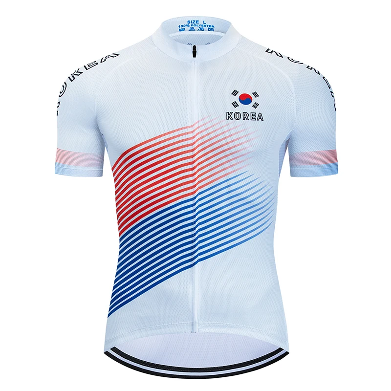 Summer Team Cycling Jersey Men\'s Bike Clothing Quick-Dry Racing MTB Bicycle Clothes Uniform Breathale Tops Cycling Clothing Wear