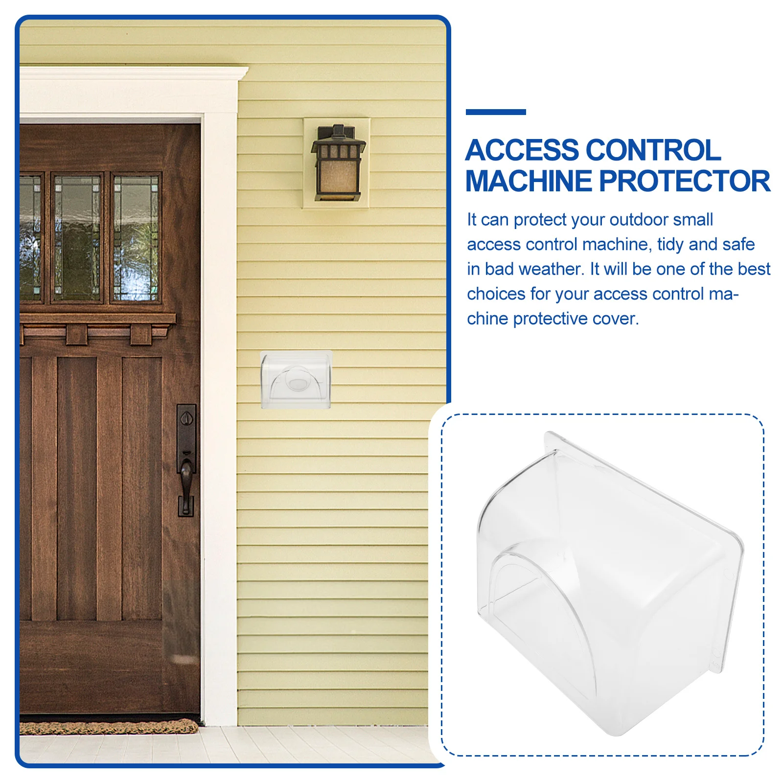 1Pcs Attendance Machine Cover Outdoor Protection for Small Access Control Machine Weatherproof Dust Sun Rain Guard
