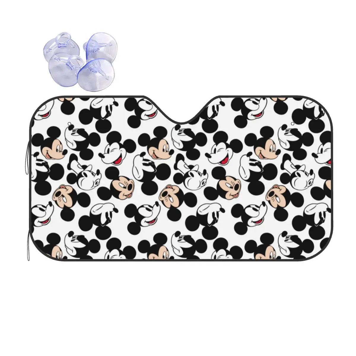 

Cartoon Mickey Mouse Sunshade Windscreen Foldable Car Front Window Visor 76x140cm Car Sunshade Car-styling