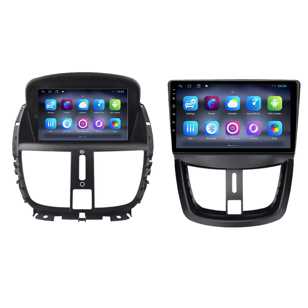 Android 16 Auto autoradio voor Peugeot 206+ 207 207CC 2006 - 2015 Carplay multimediaspeler GPS navigatie DSP autoradio scherm - afbeelding 2