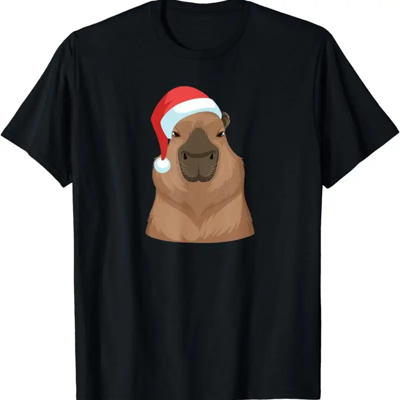 

NEW LIMITED Santa Hat Capybara Christmas Design Idea T Shirt Size S 3XL