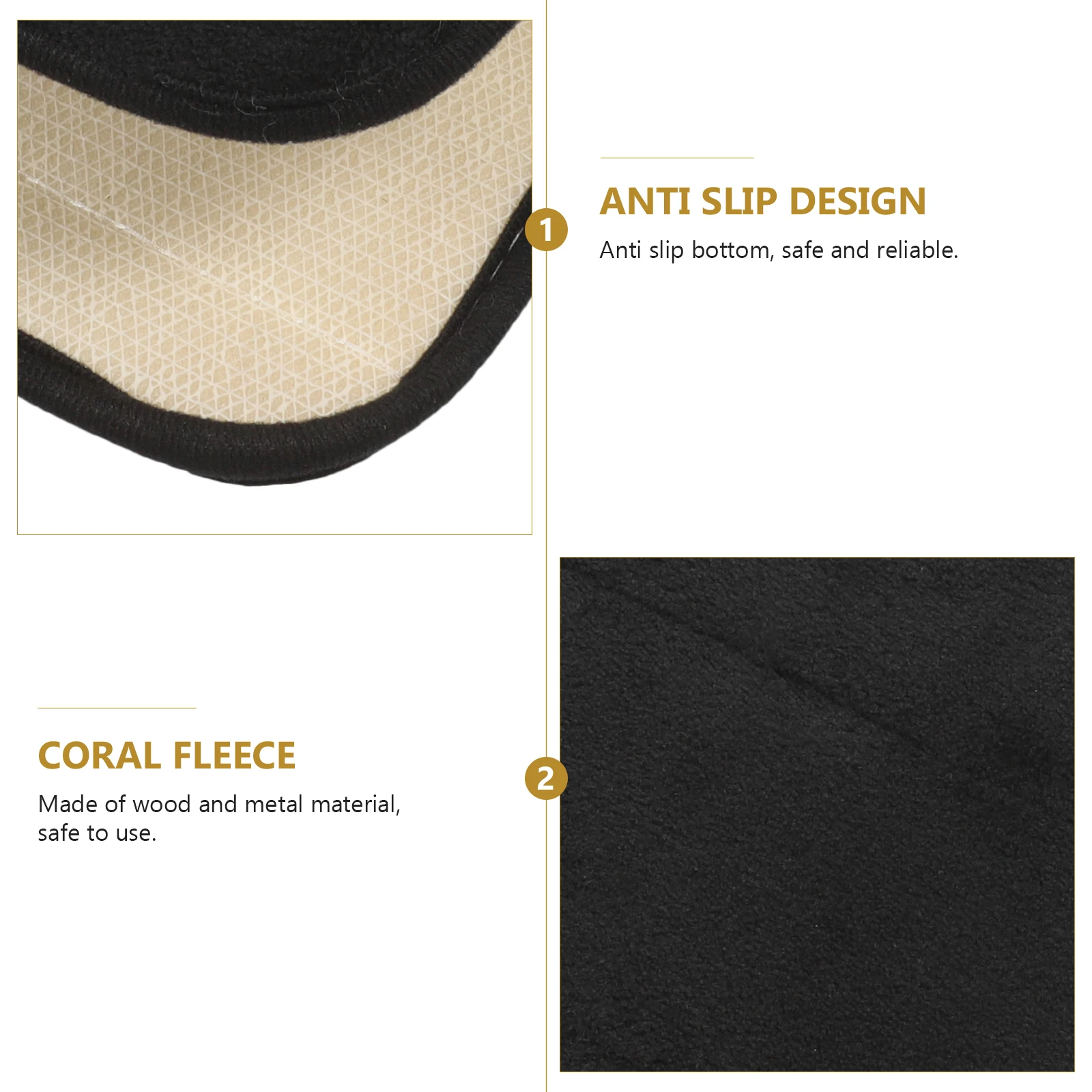 

Thick Coral Fleece Bath Mat 30x50cm Black Non Slip Memory Foam Rug Bathroom Bedroom Living Room Toilet Small Carpet