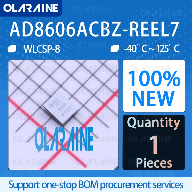 

AD8606ACBZ-REEL7 WLCSP-8 100%New Precision amplifiers CMOS R/R OP AMP IC chip circuit controller Original