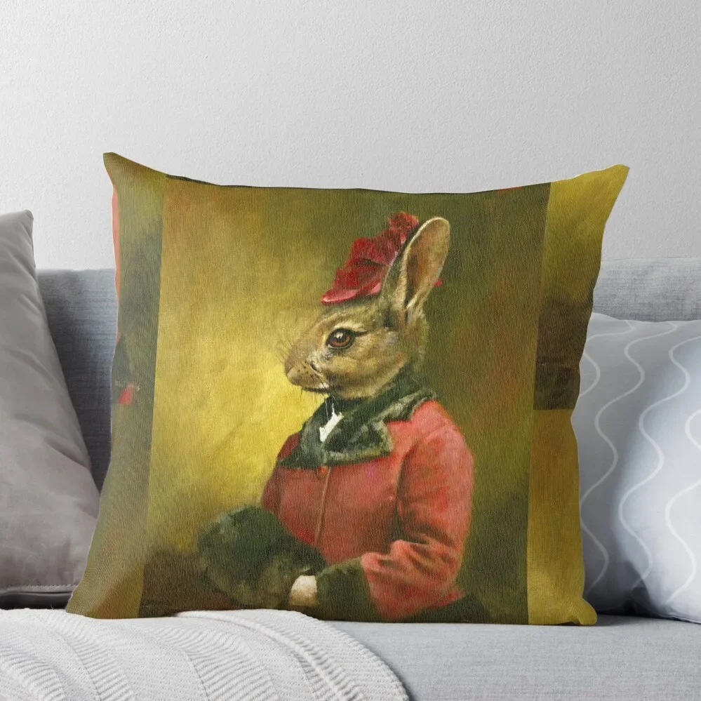 

Victorian Lady Rabbit Throw Pillow Pillow Case Sofa Cushions autumn pillowcase