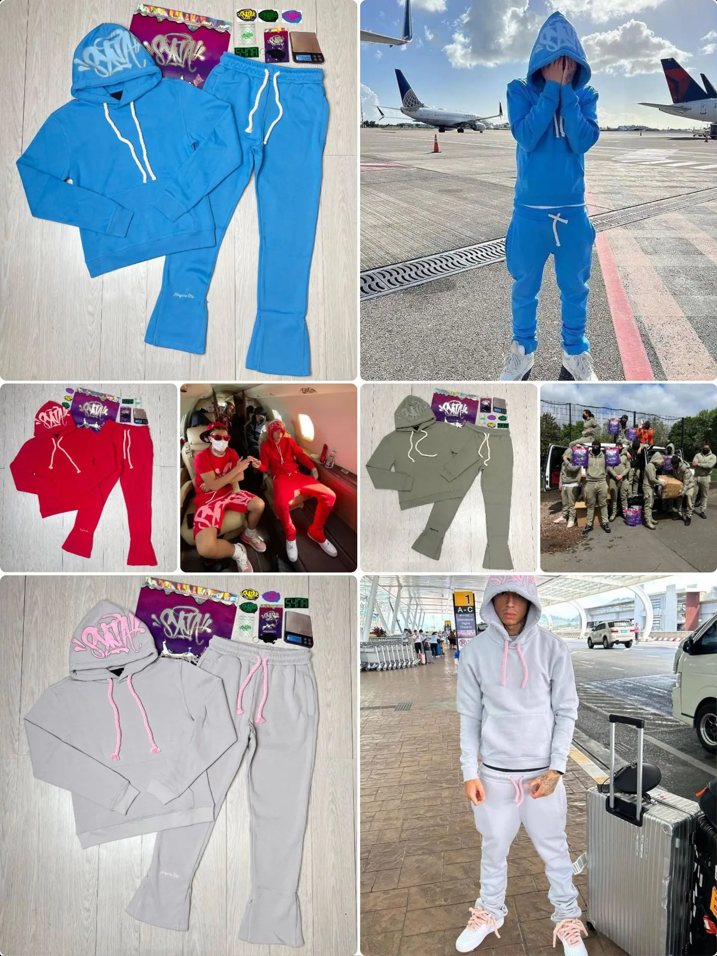 Fashion Street Casual Tracksuits Tops Long Pants Autumn Winter Cotton Hip Hop Men Women Unisex Hooded Sweatshirt Sports Trousers 썸네일 2