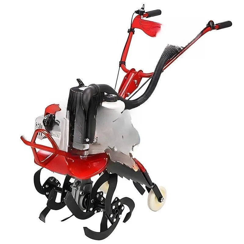 원클릭 시동 마이크로 경운기 농업용 소형 로터리 경운기 다기능 경작지밭 제초