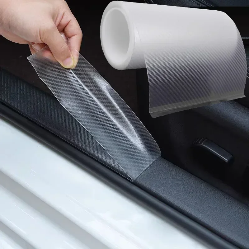 Transparent Car Stickers Protector Car Door Sill Sticker Scratchproof Stickers Protector Nano Tape Auto Bumper Strip Car Protect