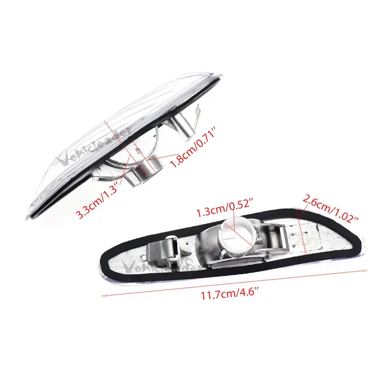 Smoke/Clear Turn Signal Indicator Lamp Left or Right Side Marker Light Cover No Bulb For BMW E90 E91 E92 E93 3 Series 2006-2011