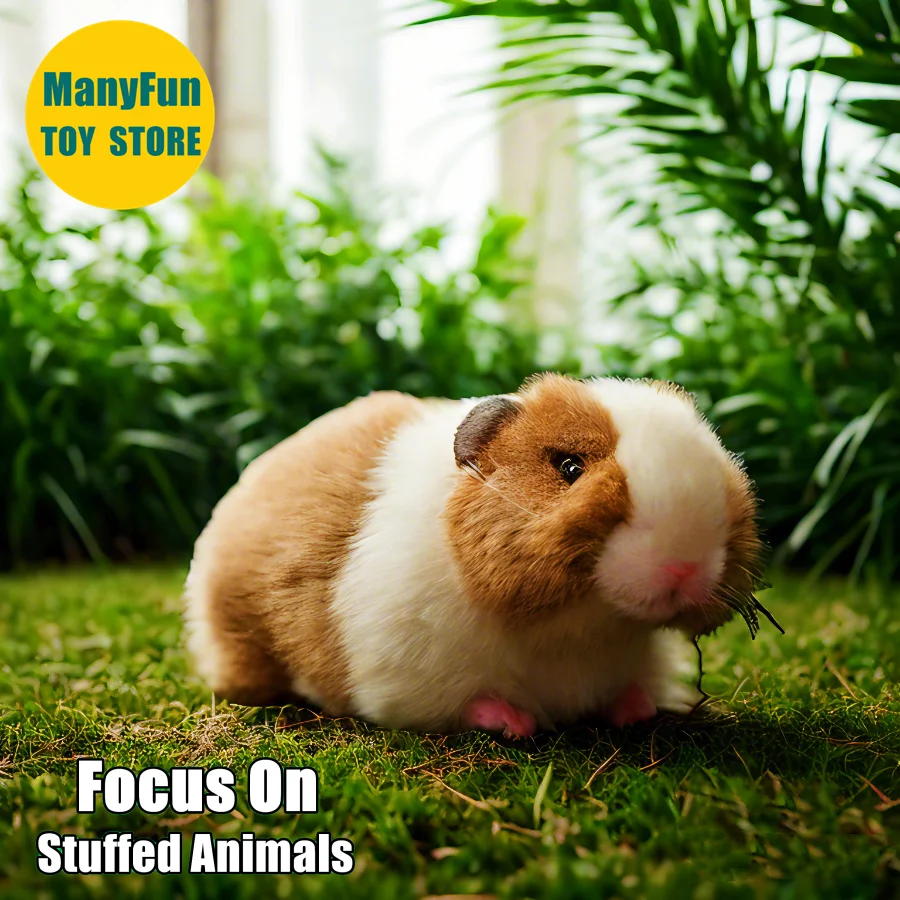 

Realistic Guinea Pig Plush Toy - Soft Lifelike Cavy Stuffed Animal Doll, Cute Simulation Plushie Gift
