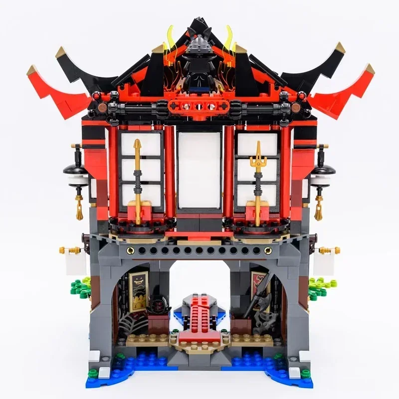 809pcs 부활 사원 빌딩 블록 모델 MOC70643 어린이를위한 벽돌 장난감 선물