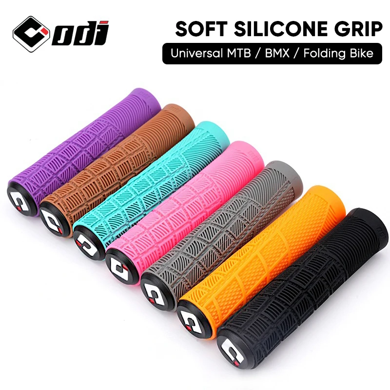 AliExpress ODI Bicycle Grips Silicone MTB Bike Handlebar Cover Soft Shock Absorbing Cycling Handle Cuff Ergonomic Grip for BMX Folding Bike
