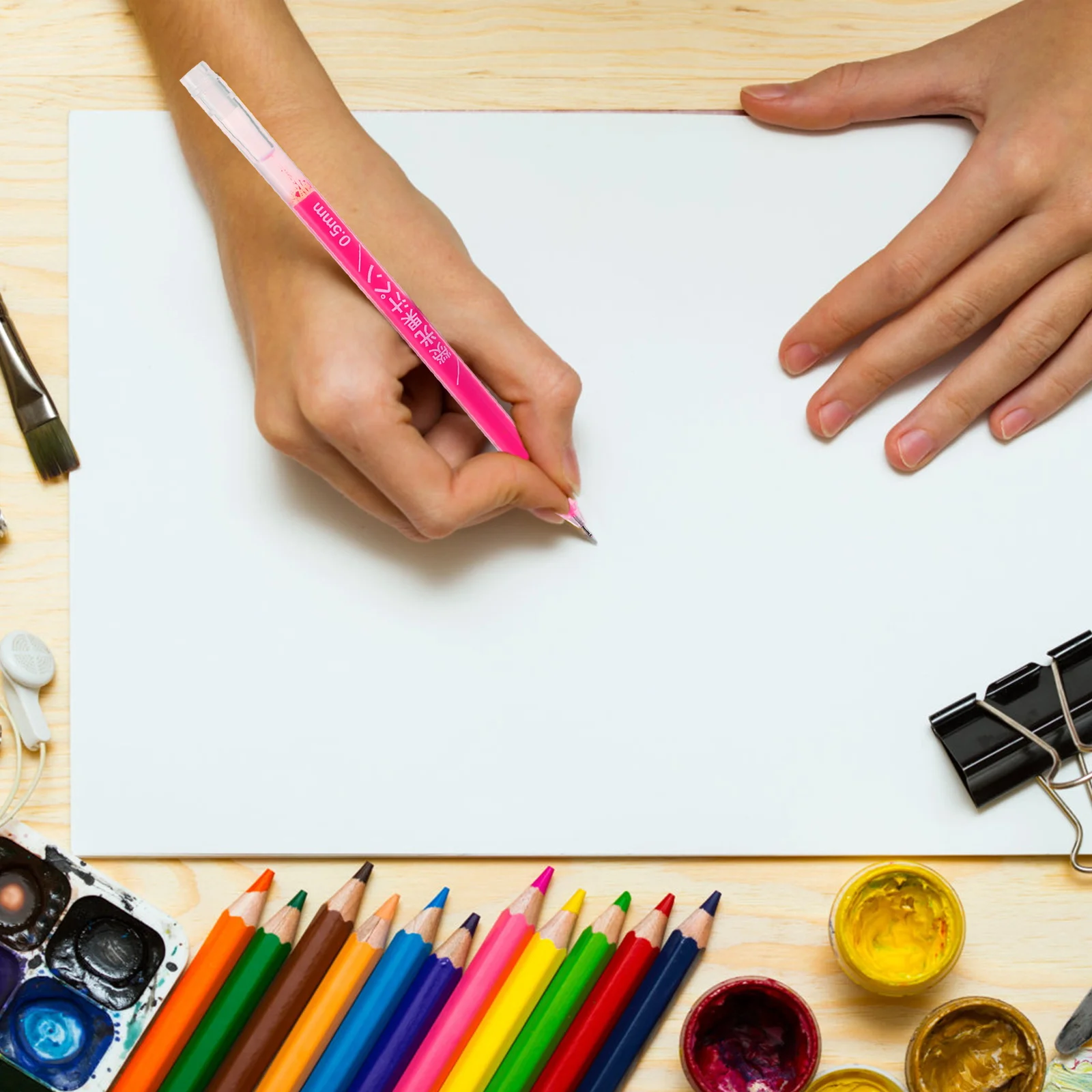 

9pcs Colorful Painting Jelly Premium Plastic Pens For Adults Creative Writing Stationery Highlighter Pens