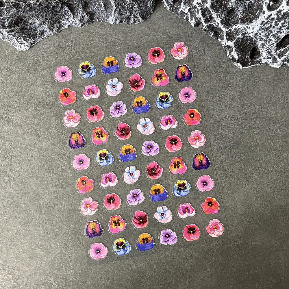 PVC Creative Button Flower Ins Style Stickers Decorative Water Cup Notebook Phone Case Personalized Waterproof Stickers