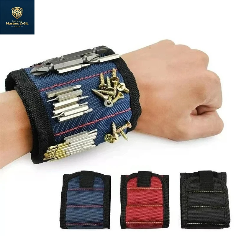 2026 New Magnetic Tool Wristband Working Magnetic Wristband, Wristband with Strong Magnetic Nail Suction