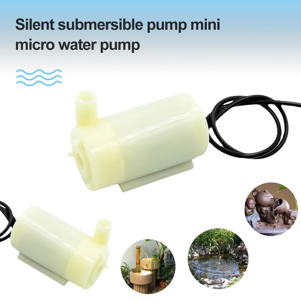 DC 3V 5V USB Brushless Motor Mini Submersible Pump Hydroponic Fish Tank Circulating Water Fountain Waterfall for Fish Tank