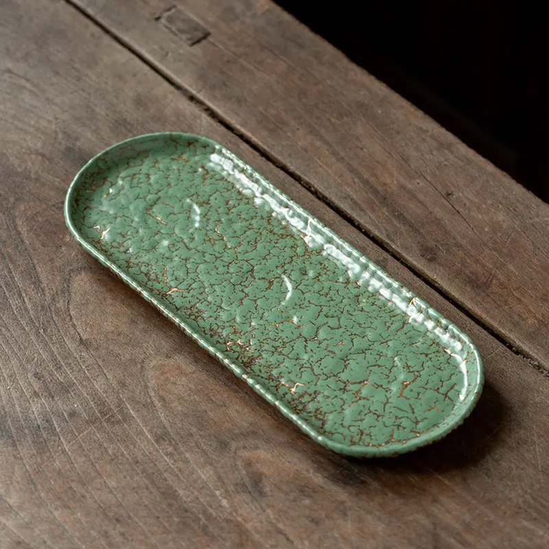 Original Tea Tray Nordic Designer Antique Indoor Accessories Rectangular Tea Tray office Gongfu bandeja de madera Tea Supplies