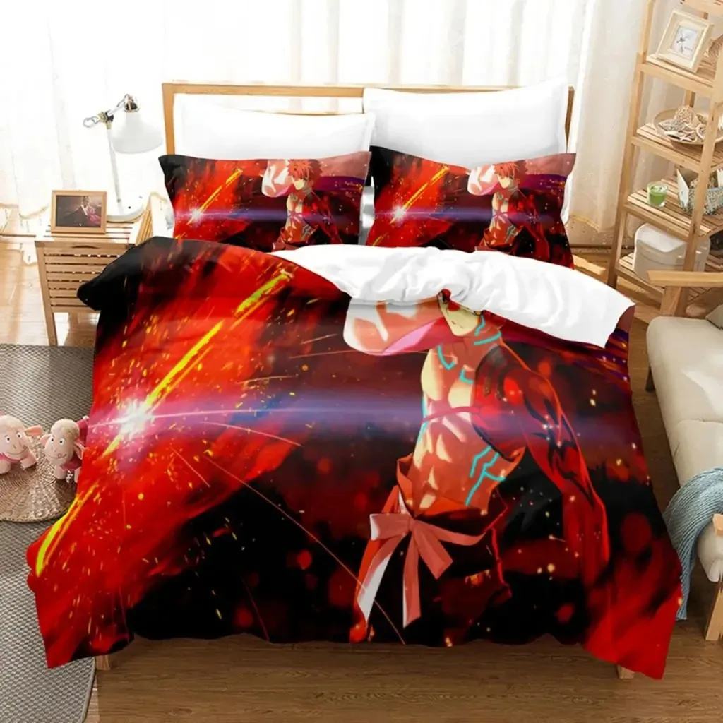 

Anime Fate EXTRA Saber Nero Bedding Set Bedroom Soft Modern Bedspreads Comefortable Kids Duvet Cover Quilt Cover And Pillowcase