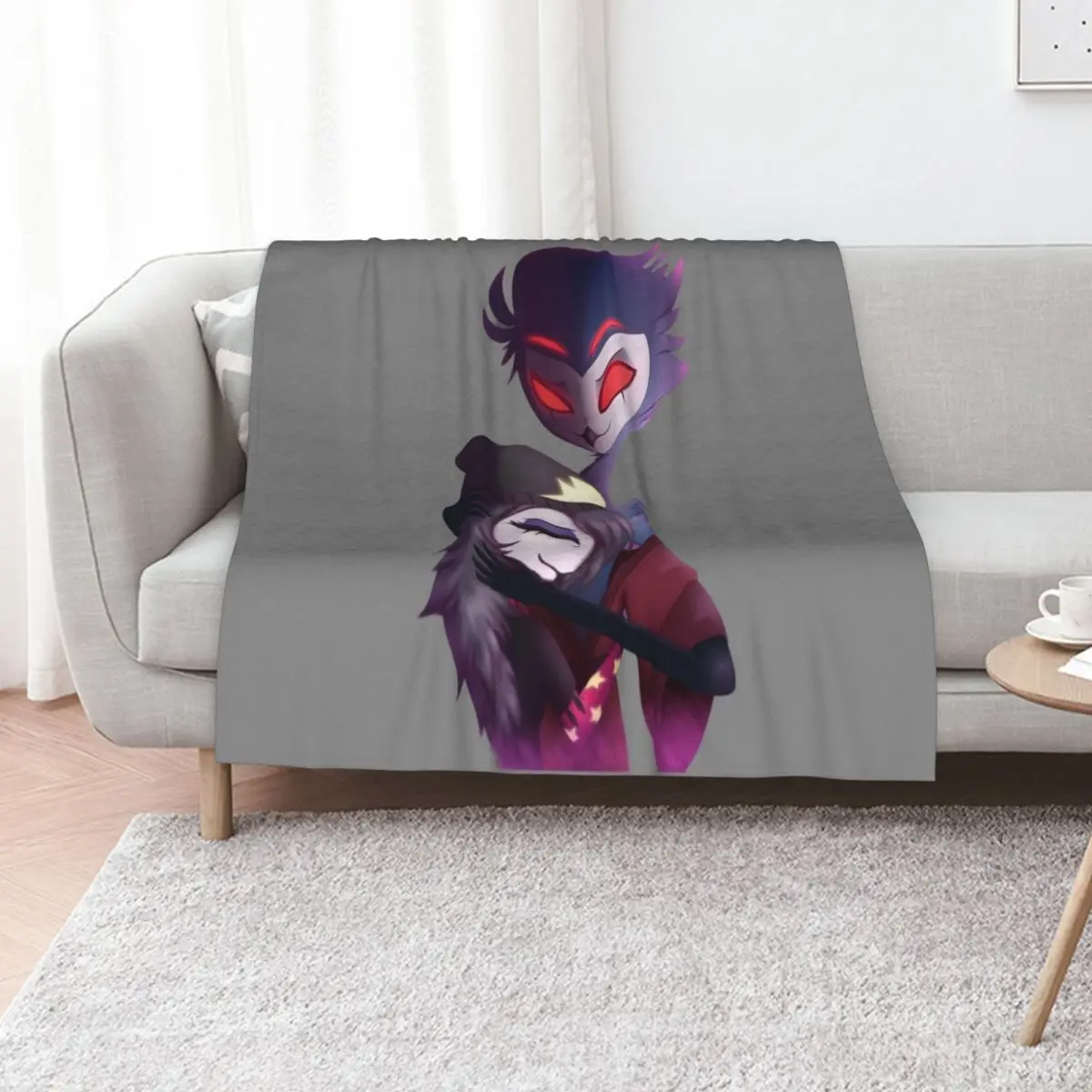 

Stolas - Helluva Boss Throw Blanket Plush Summer Decorative Sofas Heavy Blankets