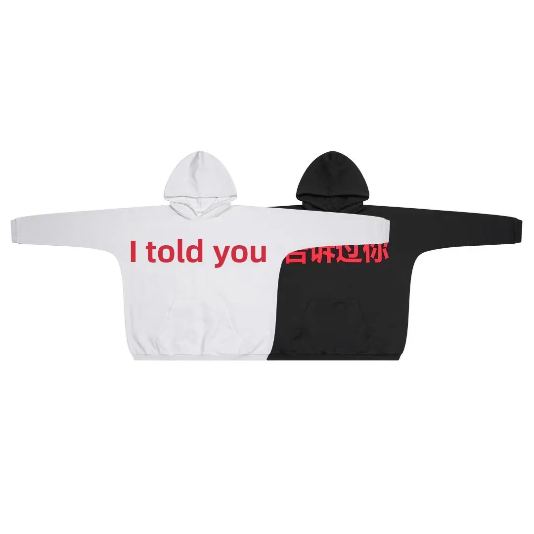 

Kanye YZY Vultures2 Haikou Surrounding Told You Limited Edition Hoodie Loose Fit Fce Youth Autumn Winter Trendy Sweatirt