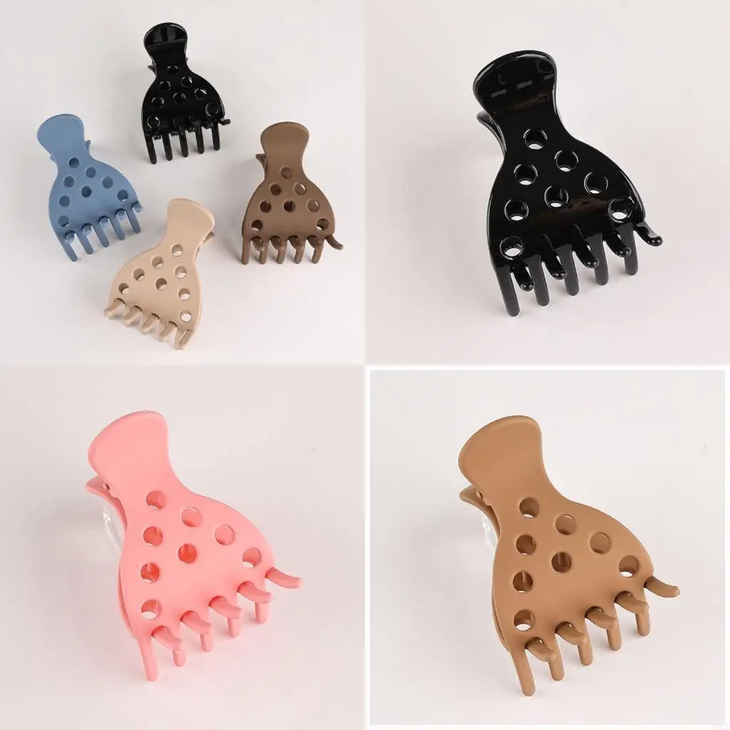 

M6CD 7 PCS Уникальный аборник для волос Shark Set Plastic Hair Claw для Volumizing Lift Bouncy Curls мод