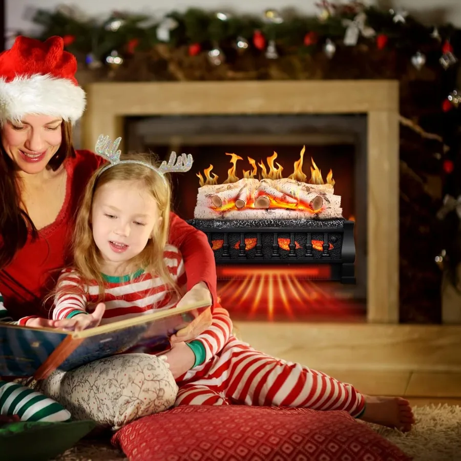 مدفأة كهربائية سخان 21 واط مع 5 أوضاع سطوع اللهب والسرعة 750 واط 1500 واط مخرج تسخين تشغيل التحكم عن بعد