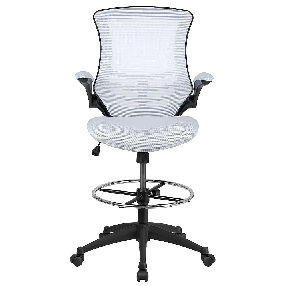 Kelista Contemporary Mesh Drafting Stool