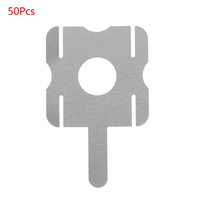 Nickel Plated Steel Sheet Nickel Plate Sheet for 18650 Battery Spot Welding Machine Welder Spot Welder 50 Pcs Durable