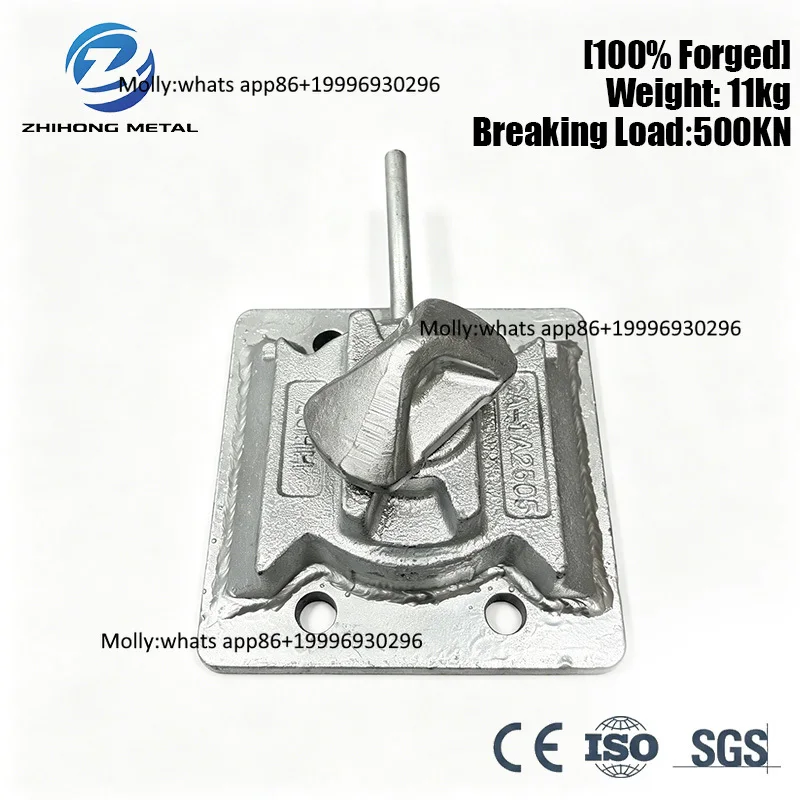 Zhihong Locksmith Supplies Hinge Hot Dip Galvanized ISO Certified DNV GL Certified Bolted Container Dovetail Bottom Twist Lock
