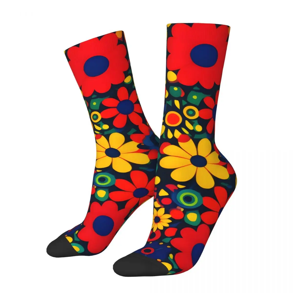 Crazy compression Flower Garden Dreams Sock for Men Harajuku Quality Pattern Crew Sock Novelty