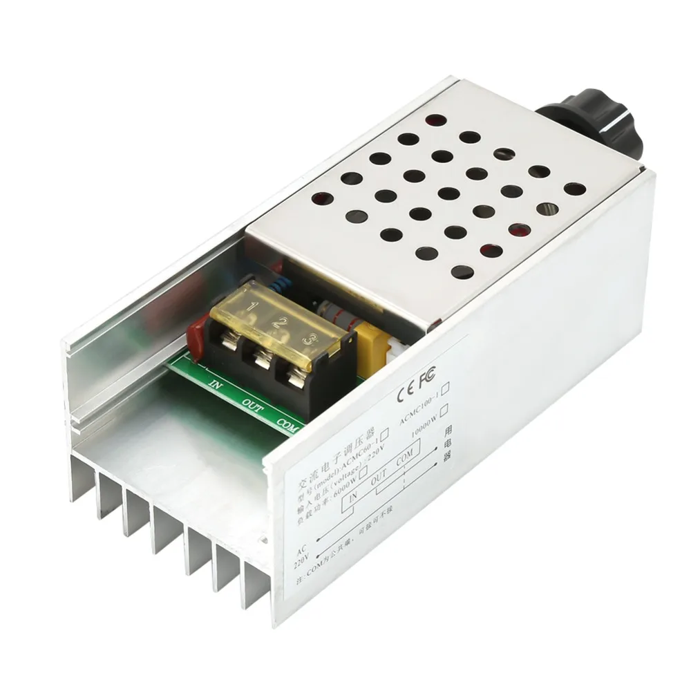 6000W SCR Electric Voltage Regulator BTA41600B High Power Voltage Controller Reliable Precision Motor Speed Controller