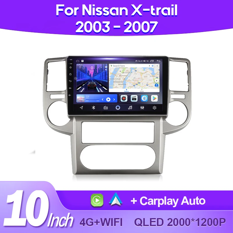 

QSZN Car Radio For NISSAN X-TRAIL 2003 -2007 2K QLED Android 13 Multimedia Video Player AI Voice CarPlay GPS 4G Head Unit Stereo