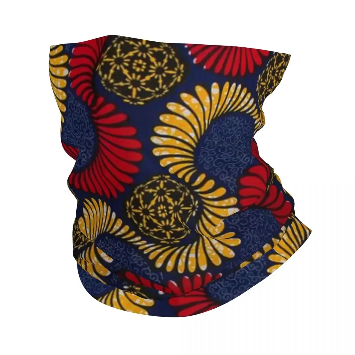 Ankara African Pattern Bandana Neck Warmer Men Women Winter Hiking Ski Scarf Gaiter Traditional Africa Ethnic Art Face Cover